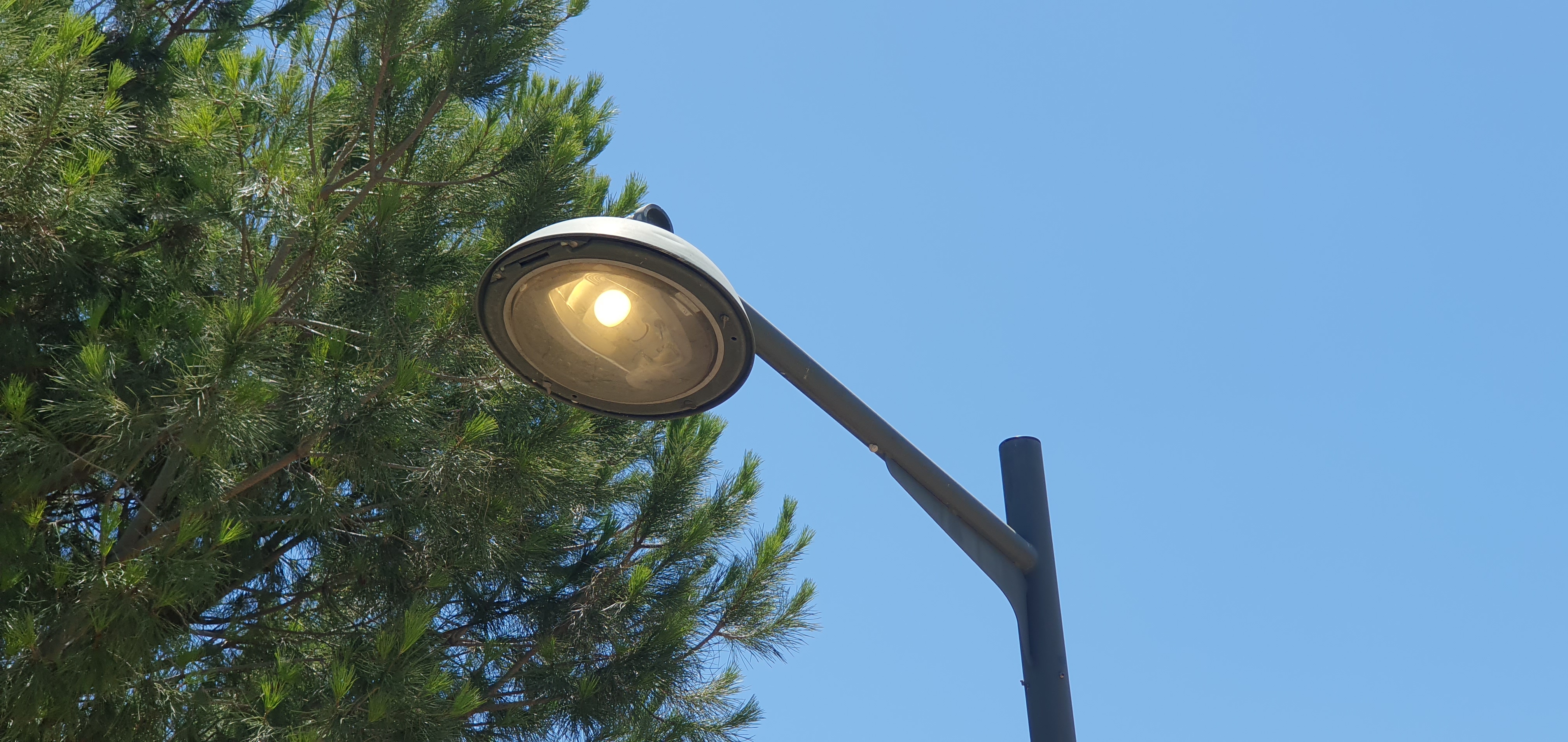 Light turned on during the daytime - not the only one
